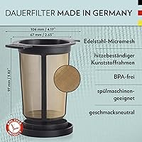 Vista 3 de Cesta de infusión Finum, L, Negro