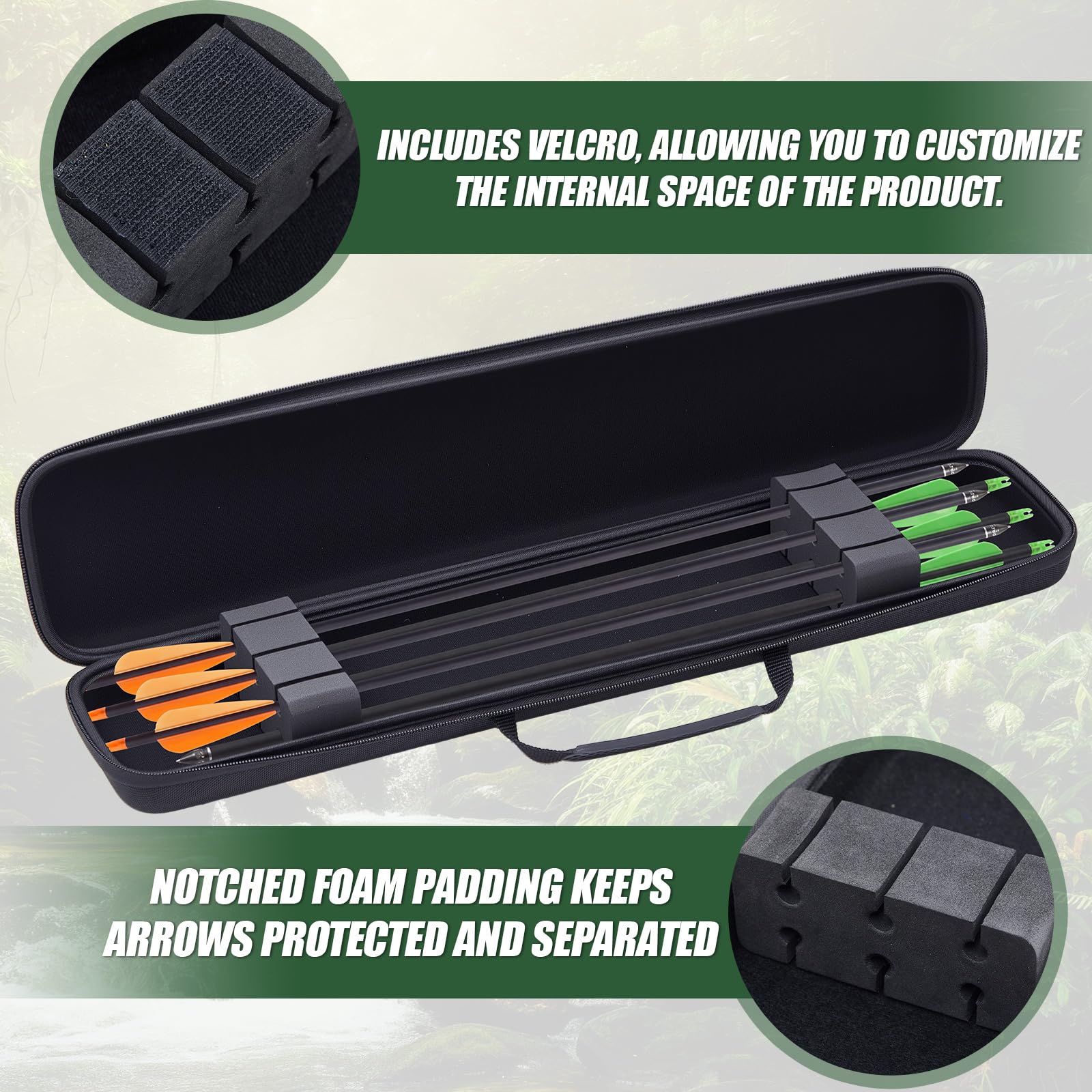 Amazon.com : Hollowfly 23 Inch Hard Crossbow Case Holds 6 Bolts