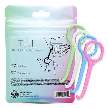 TUL | Only Invisalign Remover Tool Made in the USA | Lifetime Replacements | Ortho Recommended Aligner Remover Tool & Retainer Remover Tool | Variety 4 Pack | Top Invisalign Accessories