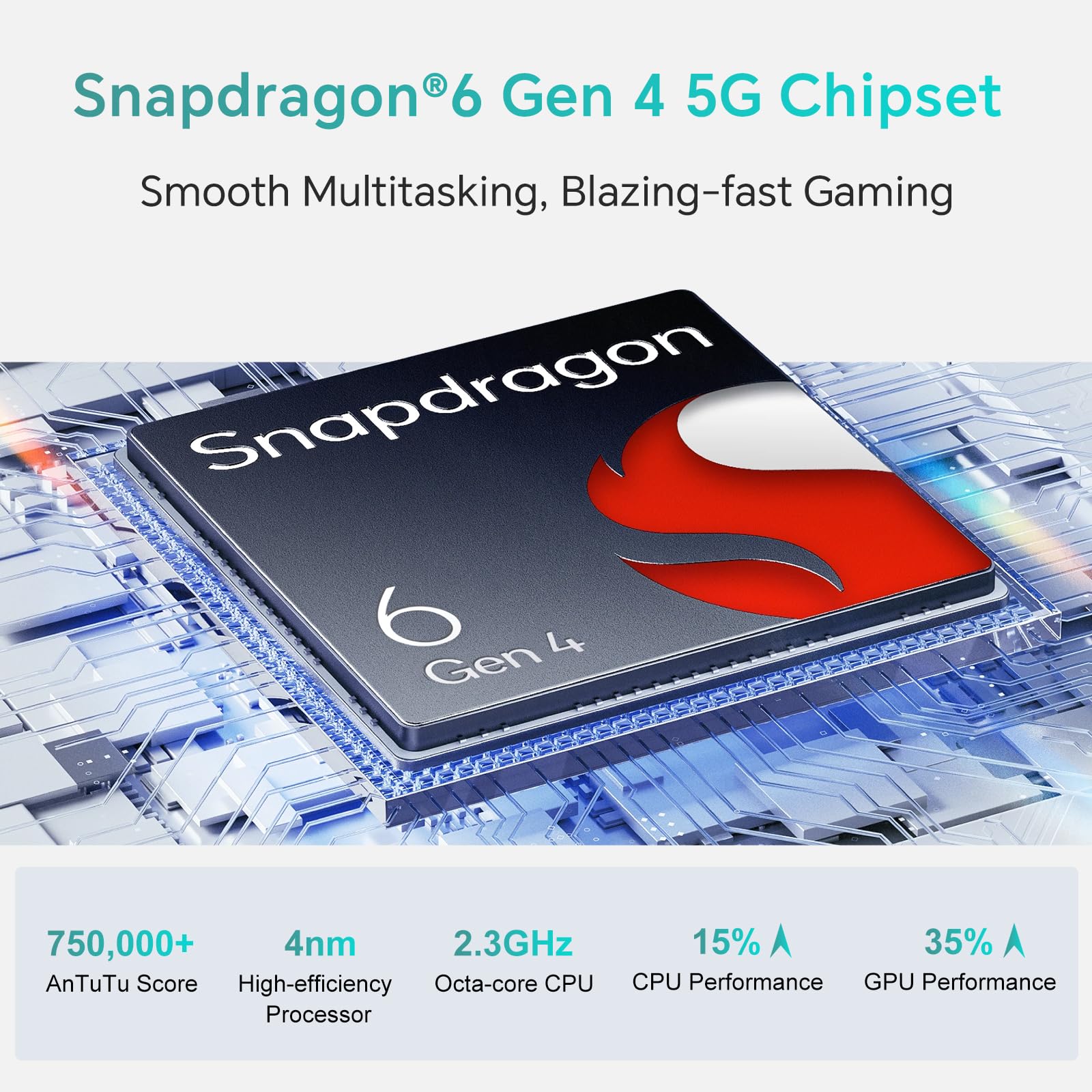 realme P3 5G Smartphone con chipset Snapdragon 6 Gen 4 5G, batteria da 5000mAh, caricatore rapido da 45W, fotocamera AI da 50MP, display AMOLED da 120Hz, IP69, 12+512GB - Nero