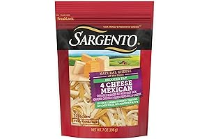 Sargento Shredded Off The Block Reduced Fat 4 Cheese Mexican, 7 oz.