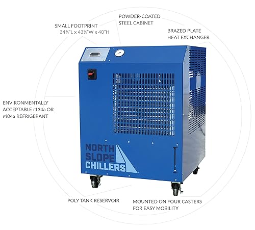 Vista 2 de NSC0500-110/1 Freeze Enfriador industrial de 1/2 toneladas, 6,000 BTU's/hr, ideal para láseres, grabadores, máquinas, equipos de soldadura