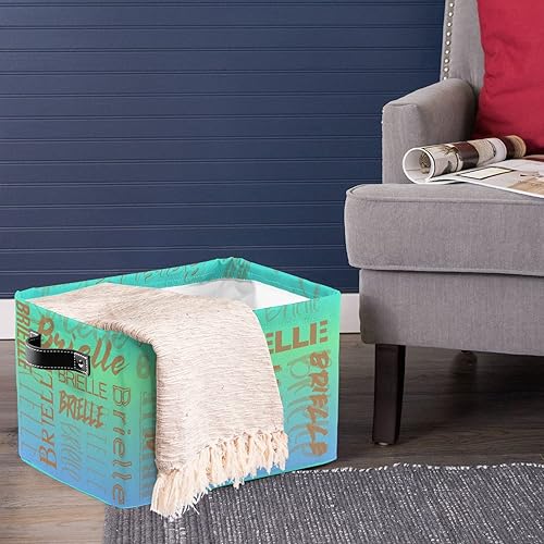 Miniatura 4 de Contenedores de almacenamiento personalizados con nombre para niños, canastas organizadoras con asas para organizar juguetes de niños y niñas,