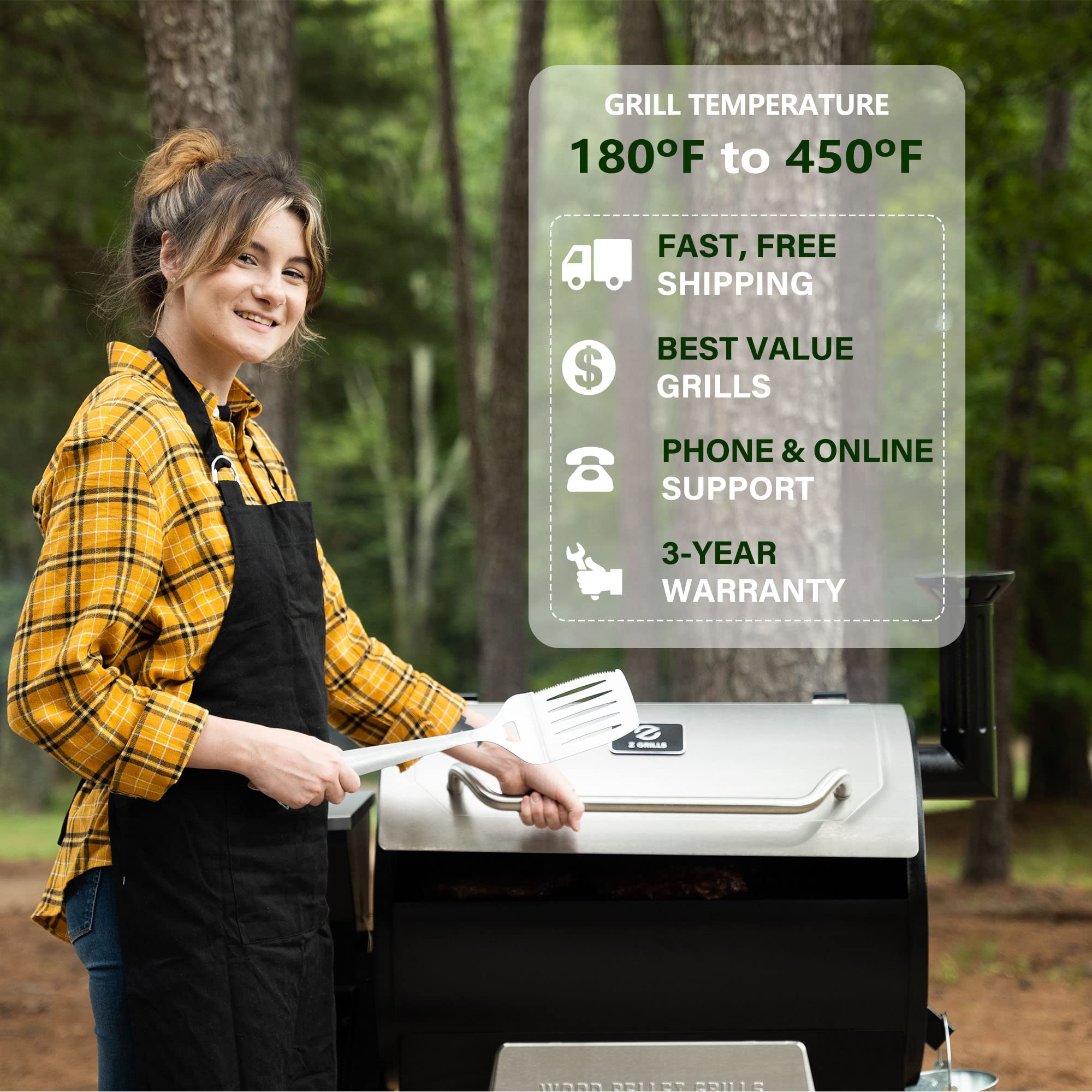 Buy Z GRILLS Wood Pellet Grill Smoker with 2022 PID Controller, 700