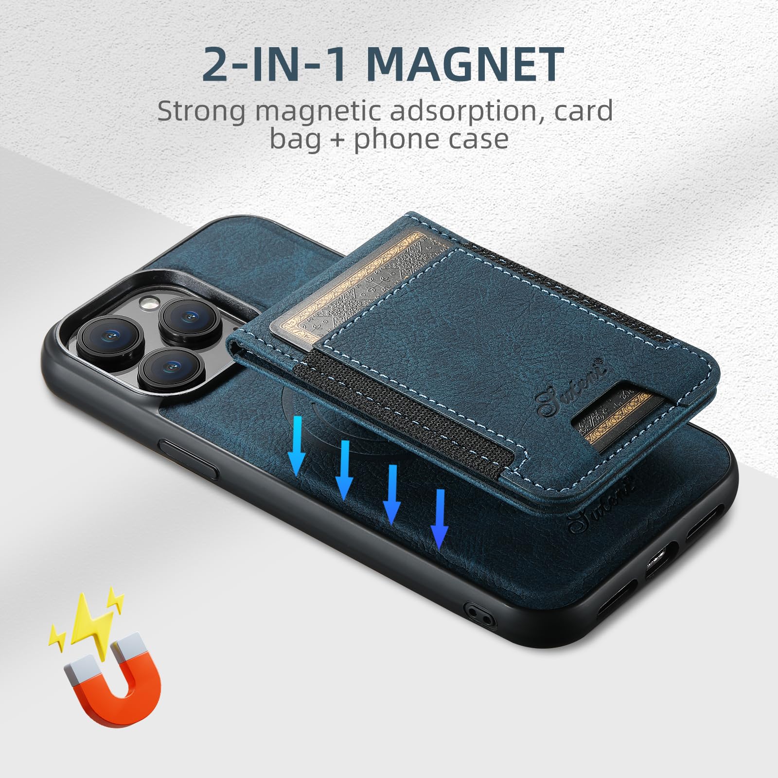 Amazon.com: for iPhone 16 Pro Max Wallet Case with Card Holder for