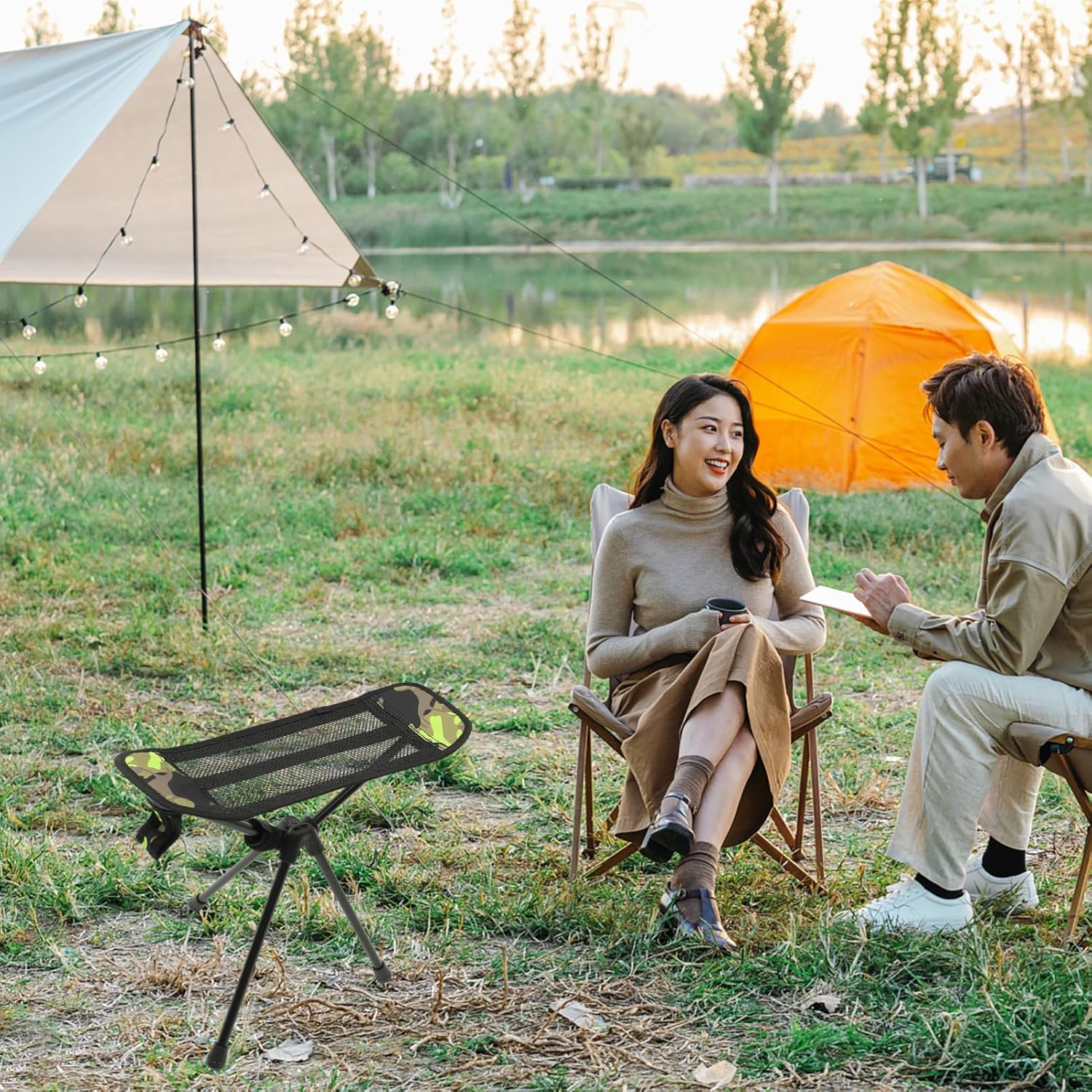 Unique Simple Fishing Stool Outdoor Folding Camping Chair Portable for Anywhere Use