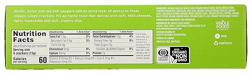 Miniatura 3 de 365 by Whole Foods Market, Galletas de agua de ajo y hierbas orgánicas, 4.4 onzas