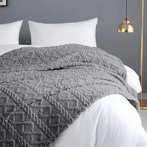 Miniatura 2 de Whale Flotilla Manta de forro polar transpirable para sofá o sofá (50 x 70 pulgadas), manta mullida súper suave para todas las estaciones, ligera y