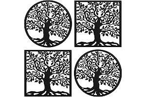 4 Piece Cast Iron Trivet, Decorative and Protective Kitchen Essential