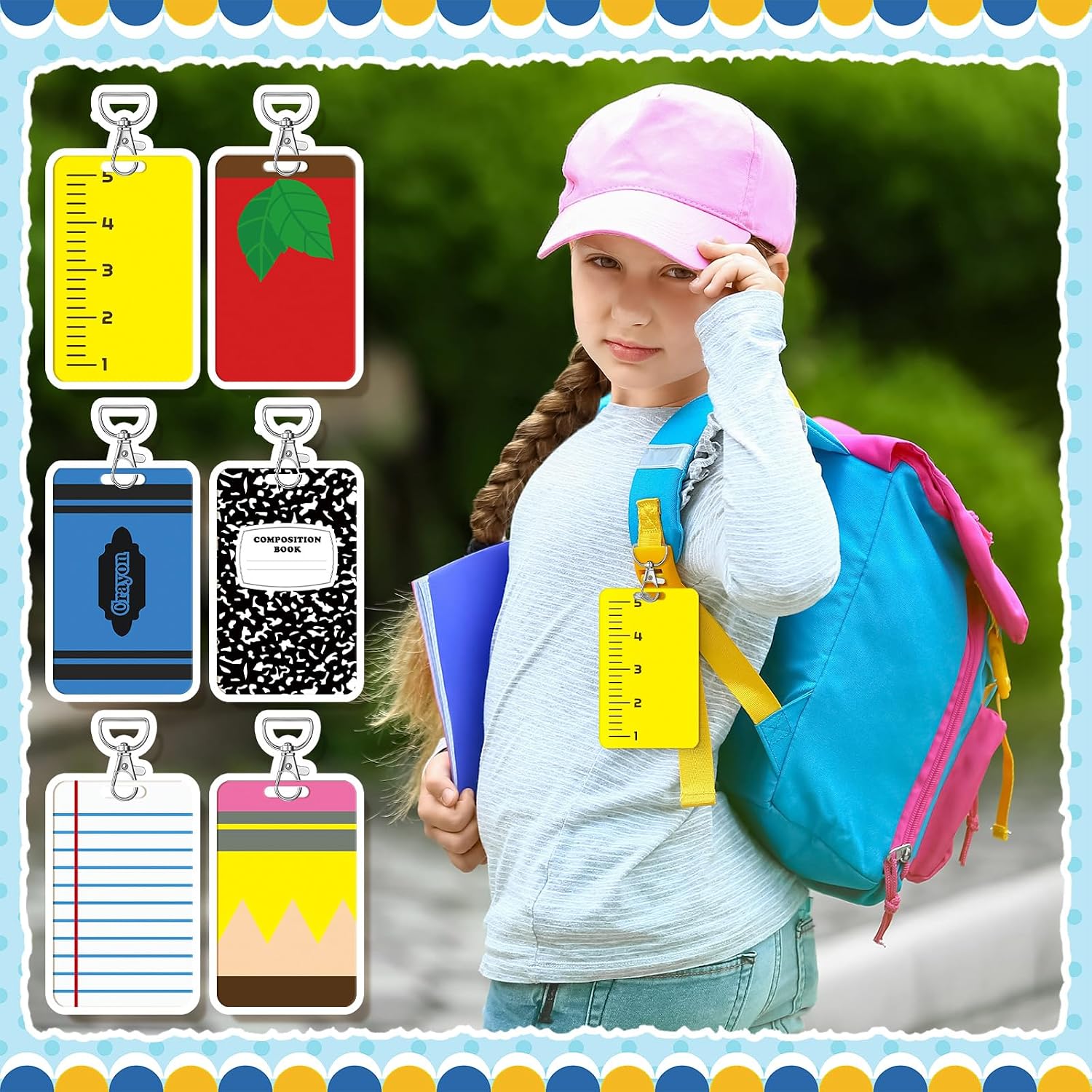 Colarr 6 Pack Teacher ID Badge Holders Back to School Teacher Gift, Classic image 5