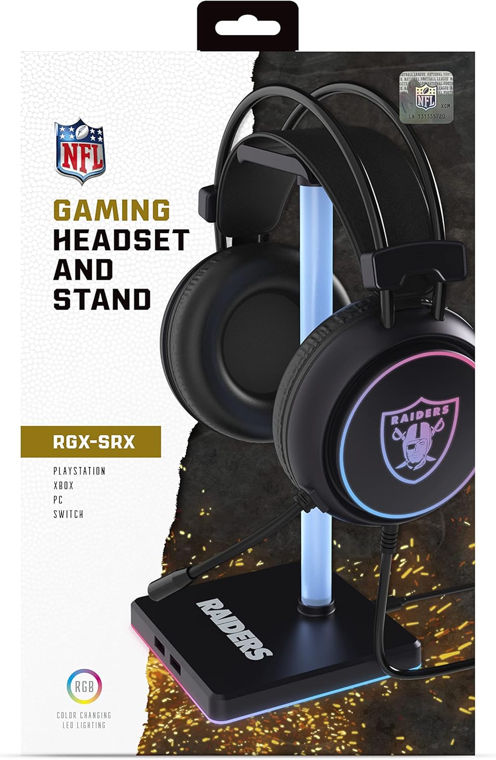 SOAR NFL LED Gaming Headset and Stand