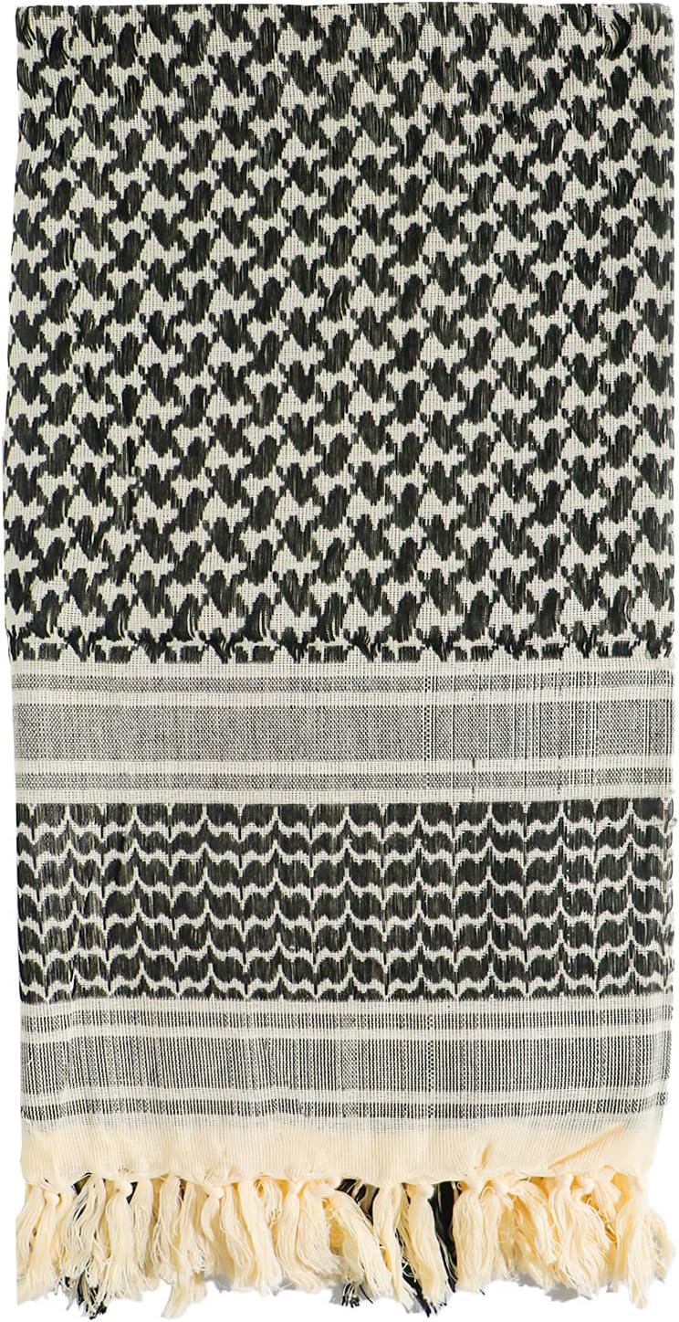 Ever Fairy Military Shemagh Tactical Desert Scarf Cotton Arab Keffiyeh Tactical Scarf Head Neck Face Wrap for Men Women - Image 3