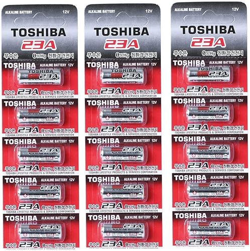 Toshiba Batería alcalina A23s A23 Gp23ae Mn21 23ga 12 voltios (15 baterías)