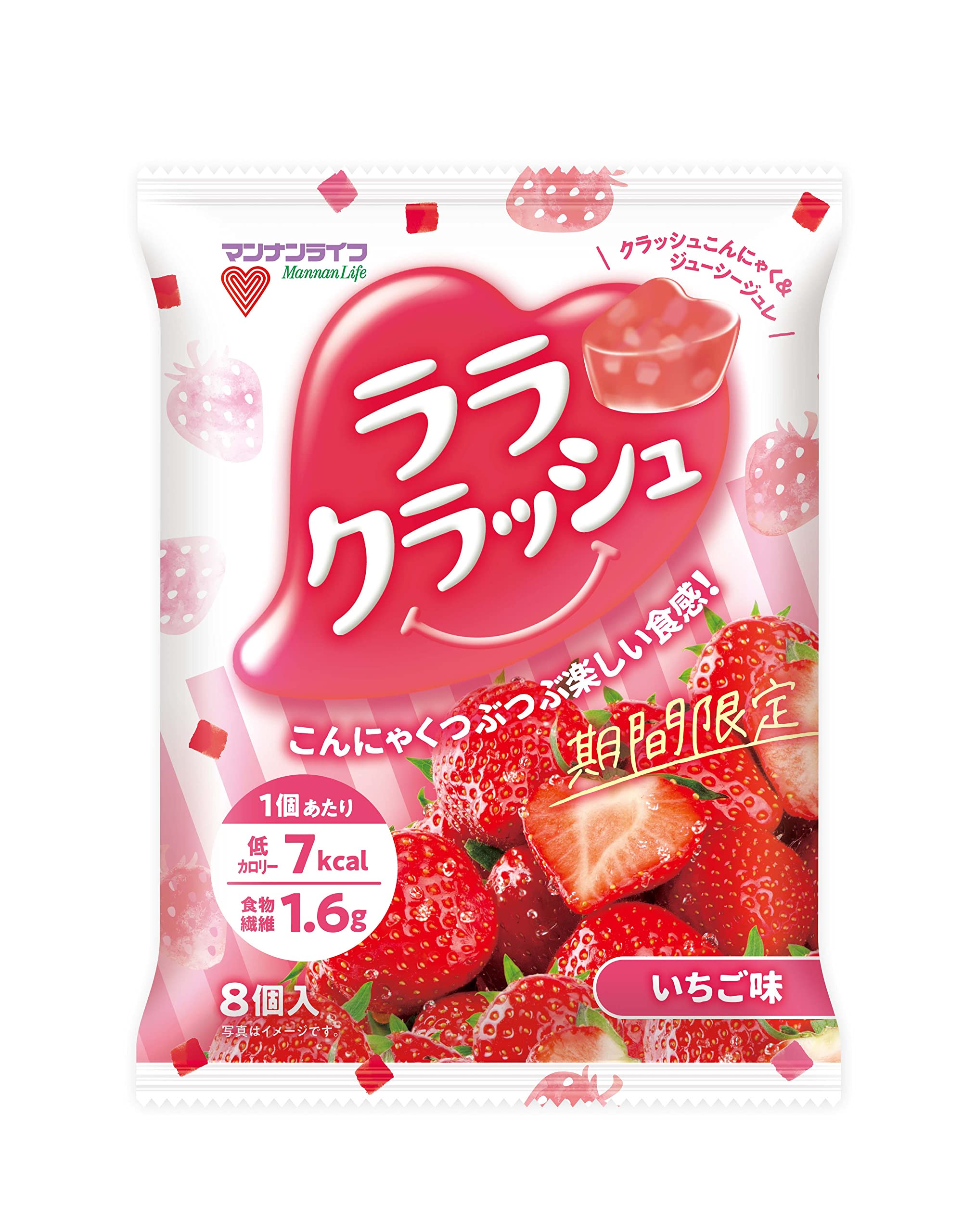 Amazon.co.jp: マンナンライフ ララクラッシュいちご味 （24g×8個