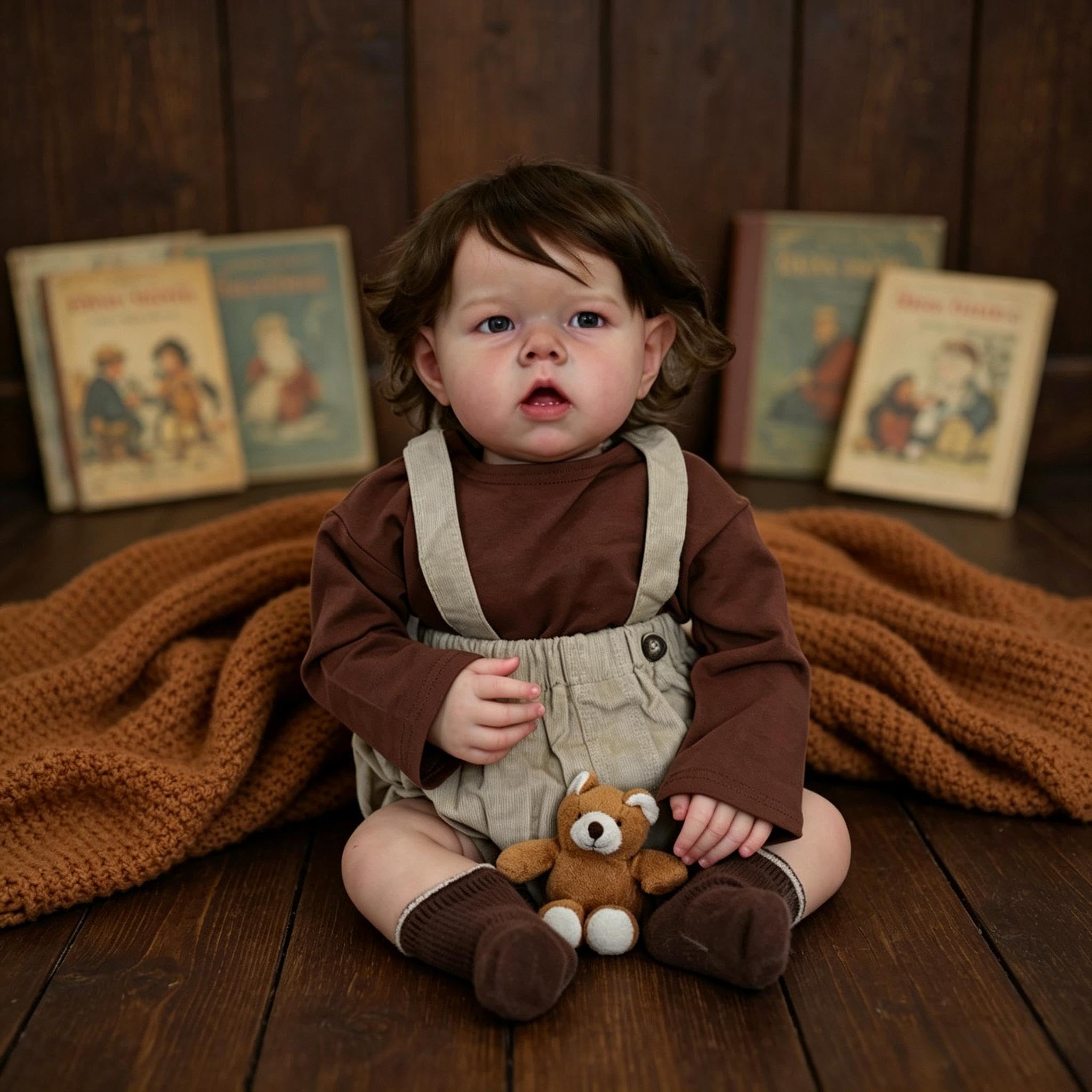 RXDOLL Reborn-Babypuppe, 70 cm, weiches Vinyl-Stoff-Körper, Reborn-Puppe mit verwurzeltem Haar, realistische Babypuppe, Silikon, Reborn-Baby-Puppe, Geschenk für Mädchen