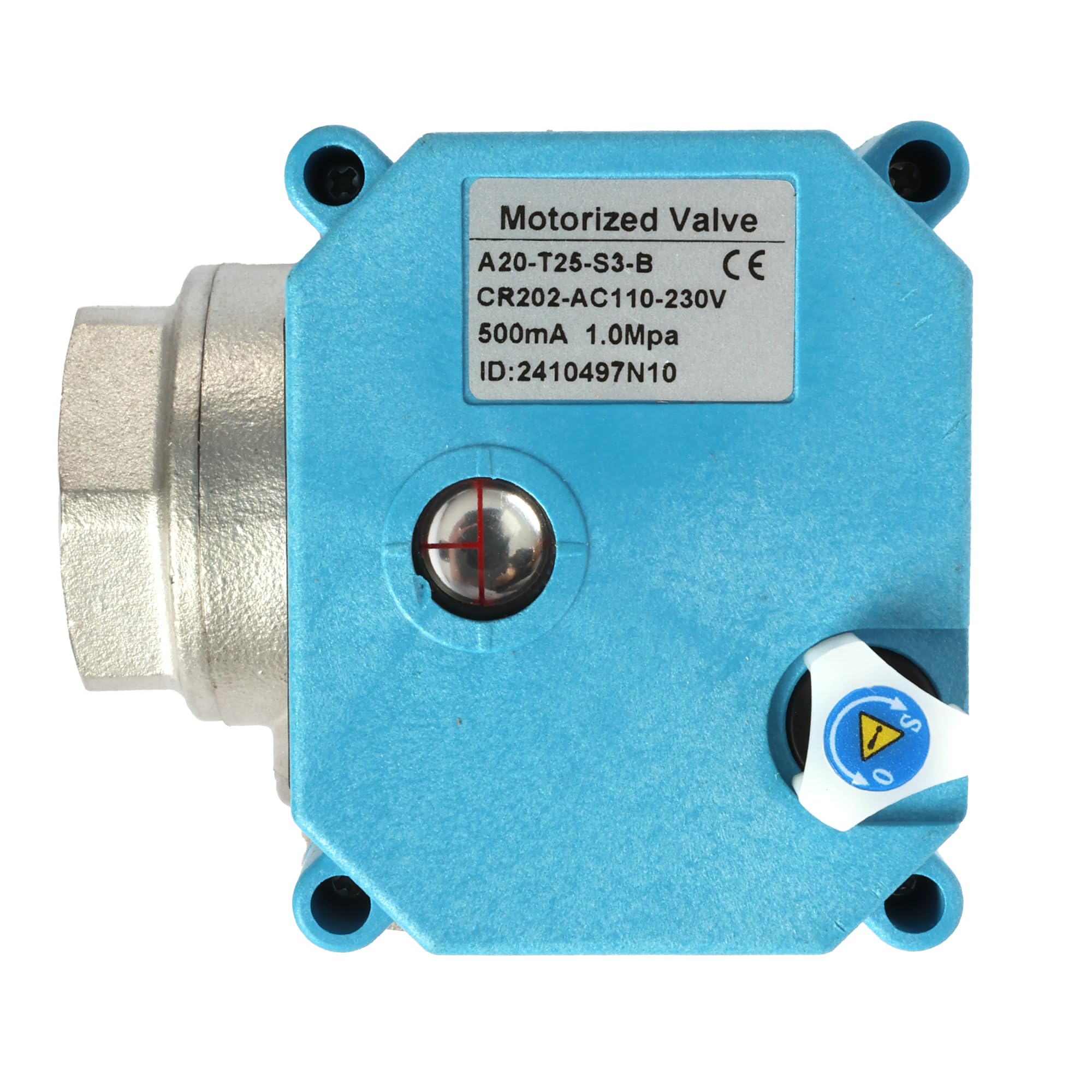 U.S. Solid 3 Wege Motorkugelhahn Edelstahl Zonenventil - Kugelventil mit manueller Funktion - Hochbelastbarer vielseitiger T-Typ-Wasserabsperrhahn, Standardport(1", AC110-230V)