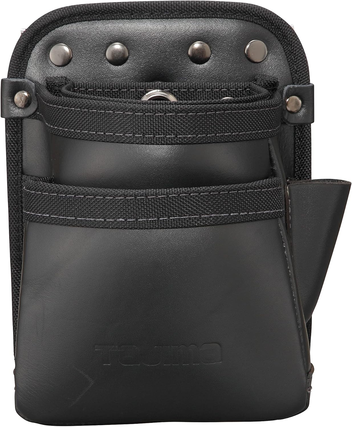 Tajima SFKBK-2S Detachable Waist Bag, Genuine Leather, 2 Tiers, Small