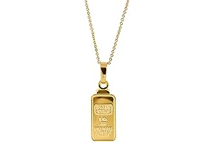 Swiss Precision 1 Gram Gold Bar Pendant