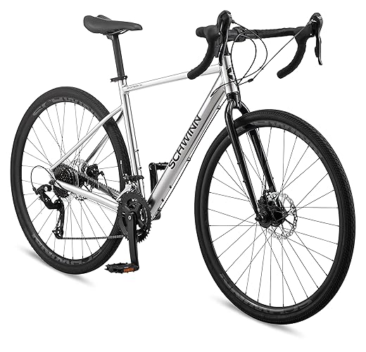 Schwinn Sporterra RX Gravel Bike, 700c Mens and Womens Bike, 14-Speed Drop Bar Gravel Bicycle, Mechanical Disc Brakes, Rigid Fork, Aerodynamic Riding Position, Quick Release Seat Post, Adult Bicycle | Drop Bar, Gravel Bicycle, Rigid Fork