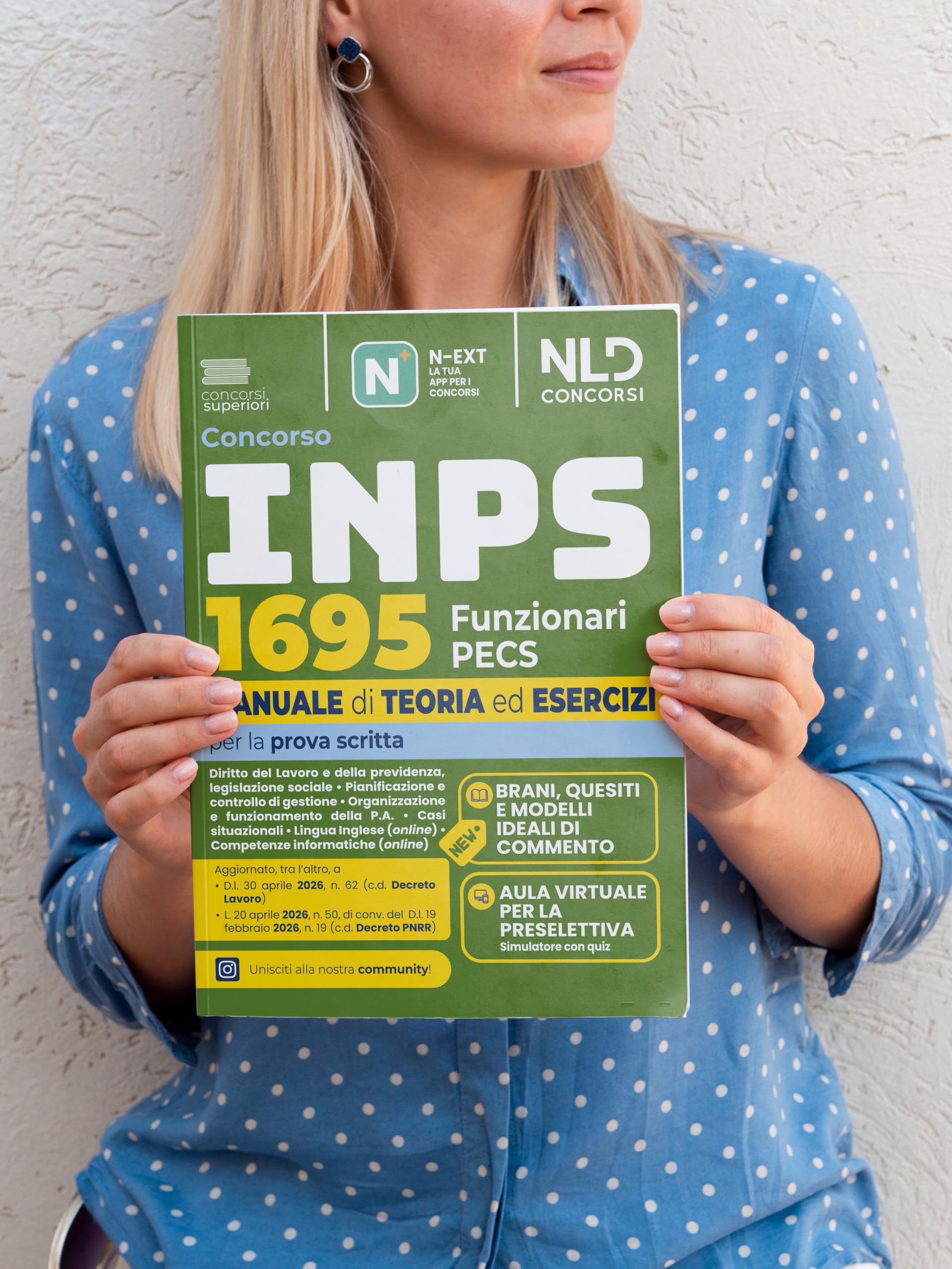 Concorso INPS 2026 1695 Funzionari PECS prova scritta. Manuale di teoria ed esercizi. Con software di simulazione