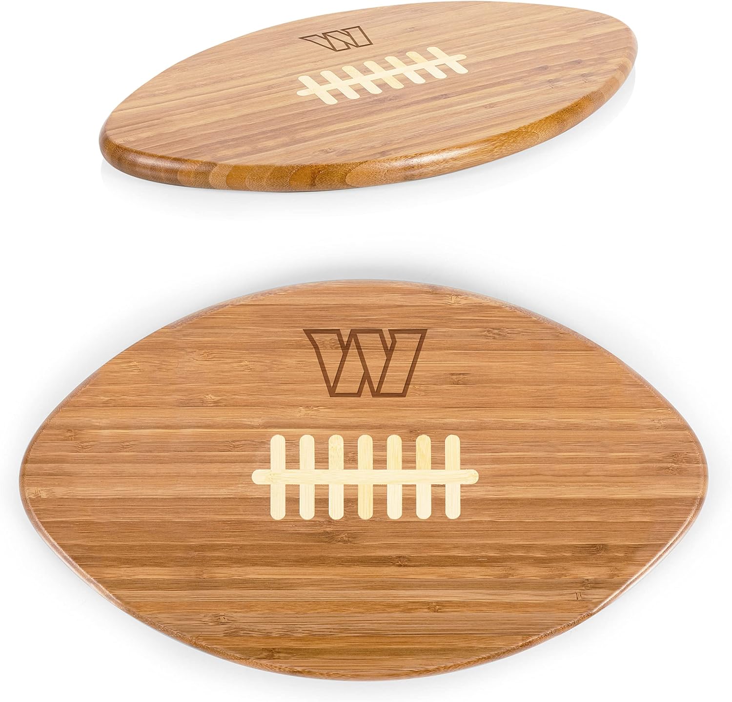 PICNIC TIME NFL Washington Commanders Touchdown! Football Cheese Board, Novelty Charcuterie Board, Serving Platter, Cheese Boards Charcuterie Boards, Wood Cutting Board, (Bamboo)