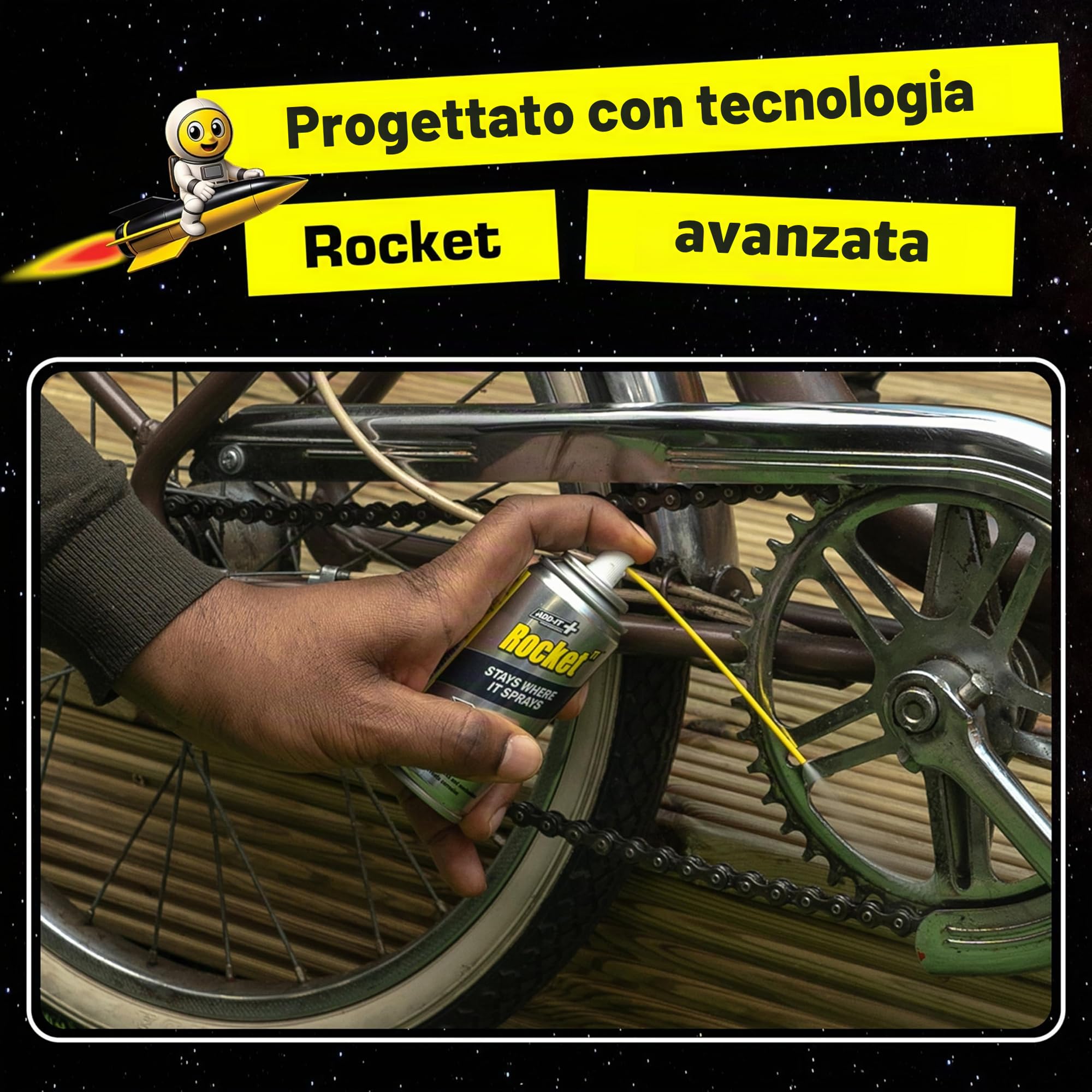 Rocket TT Tappo e cannuccia super lubrificante multiuso 100ml