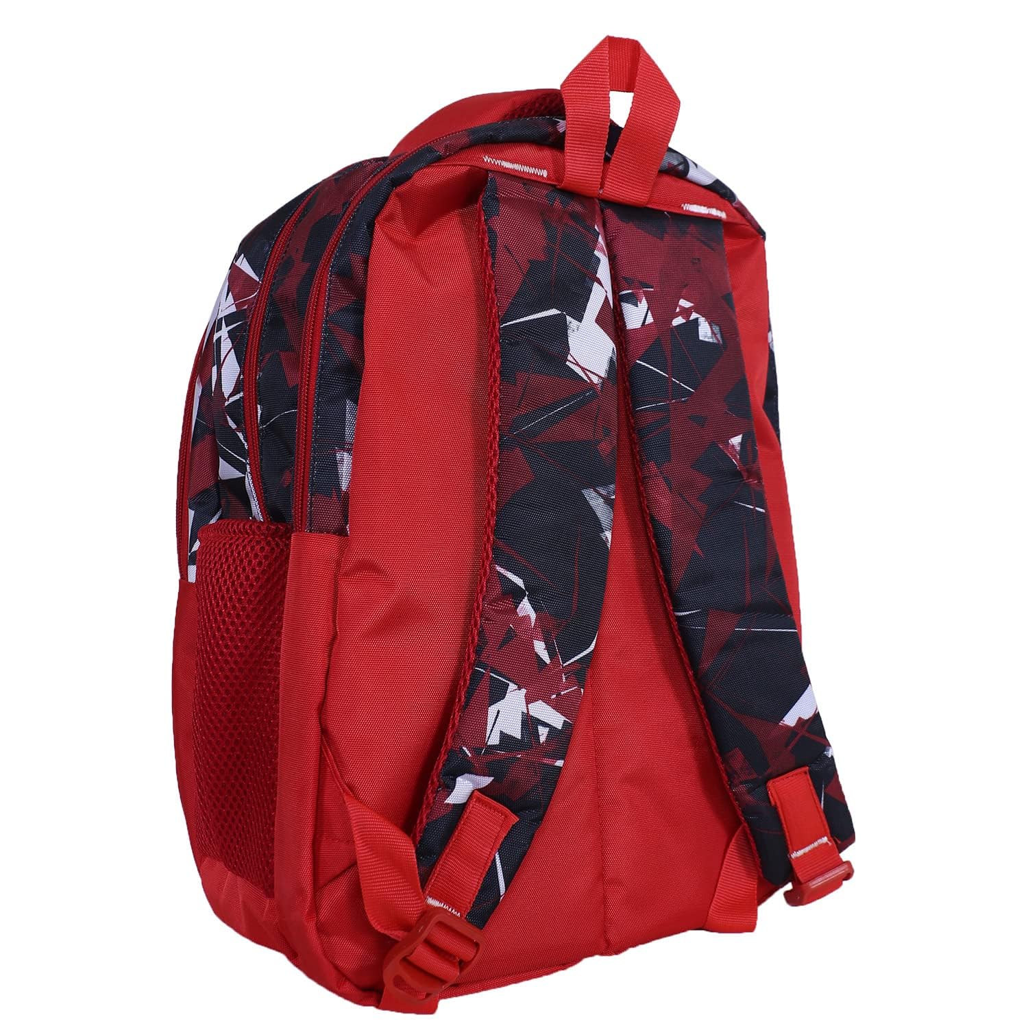 Kuber Industries Torba szkolna dla dziewczynek, chłopców | Marvel Spidermen Print Kids Tornister | 4 przegródki z trwałym zamkiem błyskawicznym (czarny)
