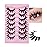 False Eyelashes Manga Anime Lashes Japanese Cosplay Spiky Lashes Mink Dramatic Thick Fake Eyelashes Extensions Doll Strip Lashes 7 Pairs Pack by EYDEVRO
