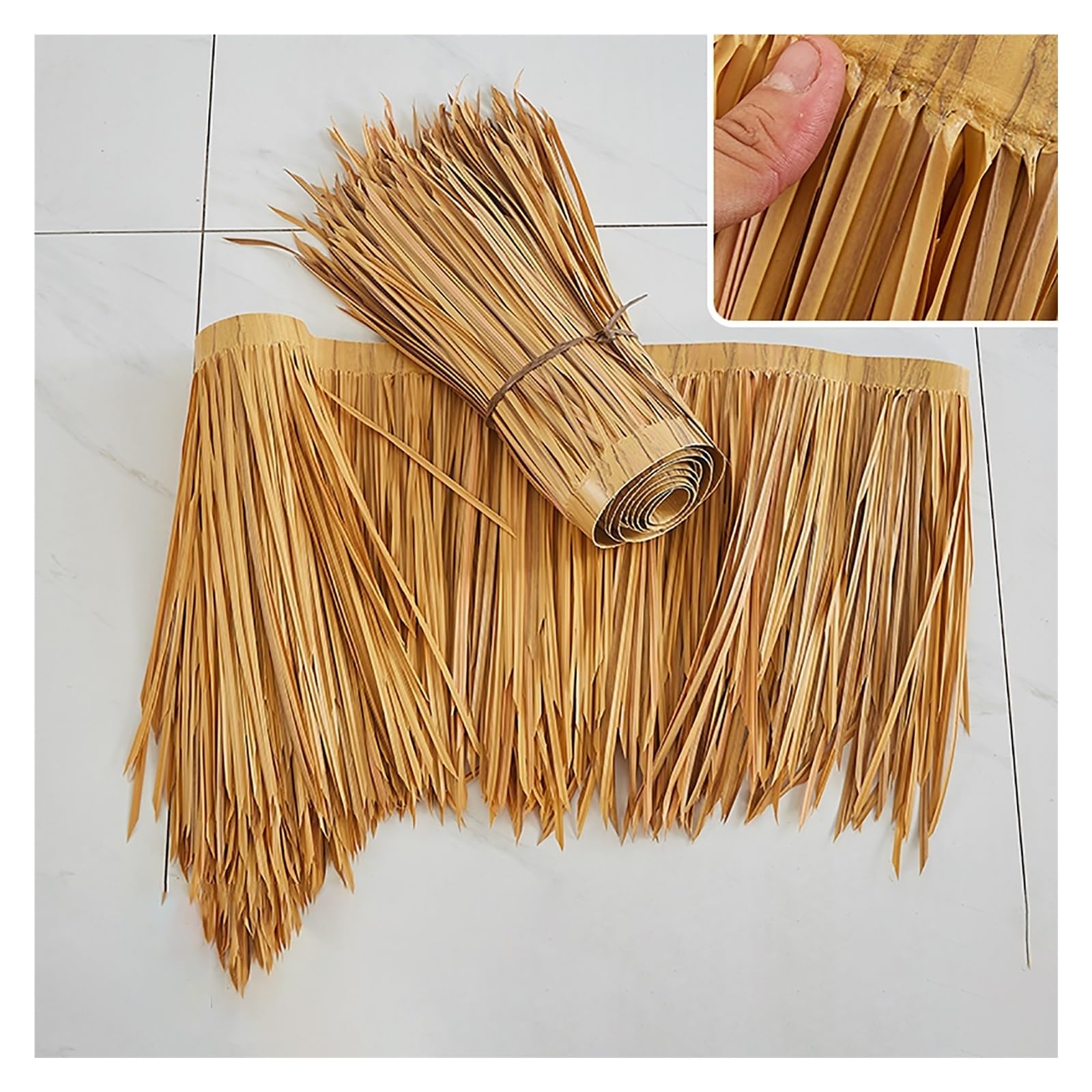CWCQGH Artificial Mexican Palm Thatch Roofing Roll for Garden Patio Umbrella Covers Fence Party 0.6x10m