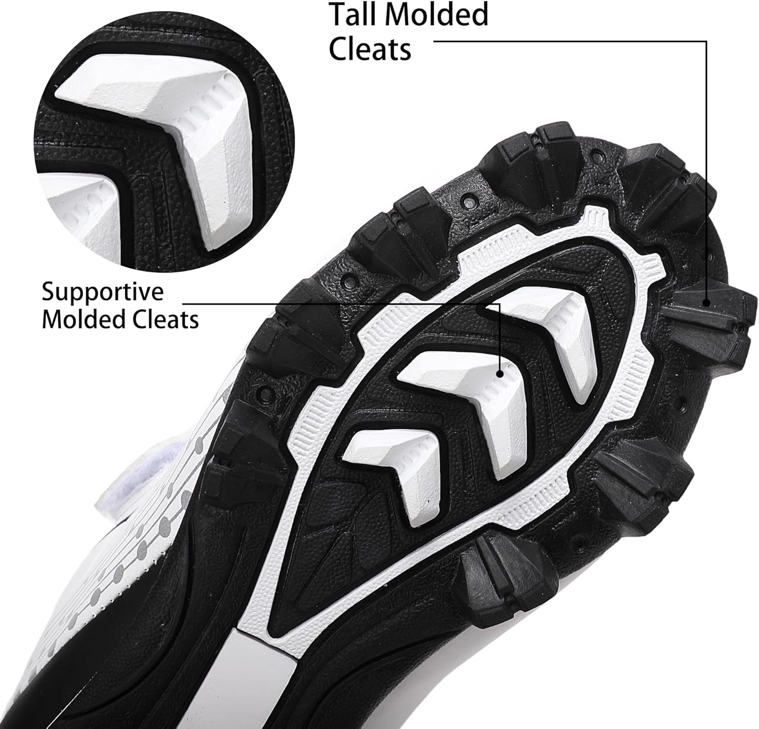 EQW Kids Baseball Cleats for Boys & Girls Softball Cleats | Comfortable, Non-Slip, Durable | Little Kid to Youth - Image 6