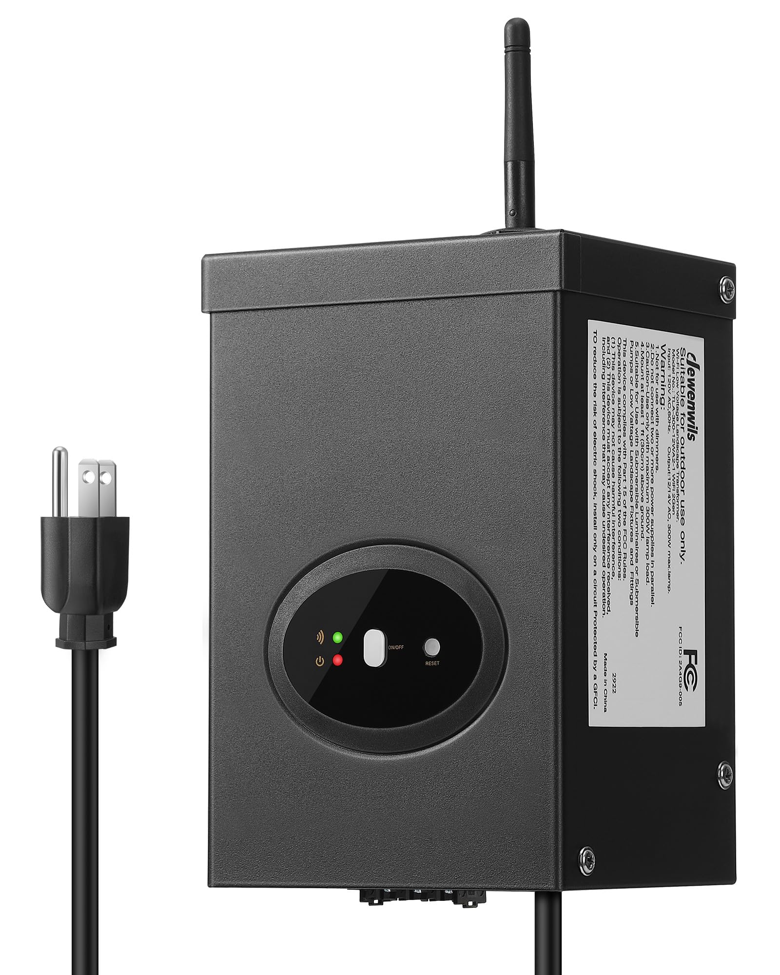 Photo 1 of DEWENWILS 300W Smart Low Voltage Landscape Transformer, Waterproof, Schedule and Timer, Works with Alexa and Google Home, 120V AC to 12V AC for LED Landscape Lights, Outdoor Lighting, ETL Listed 300.0