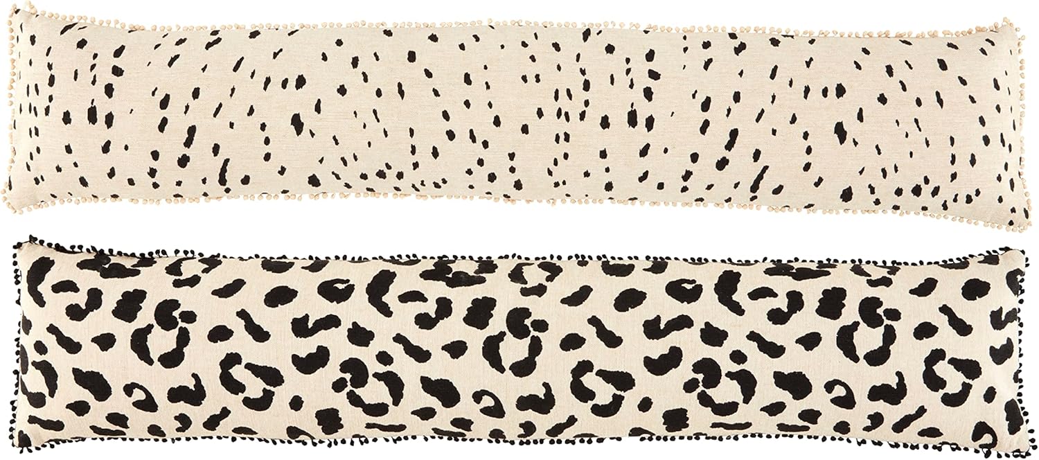 Mud Pie Fawn Animal Print Pillow, 7 x 35
