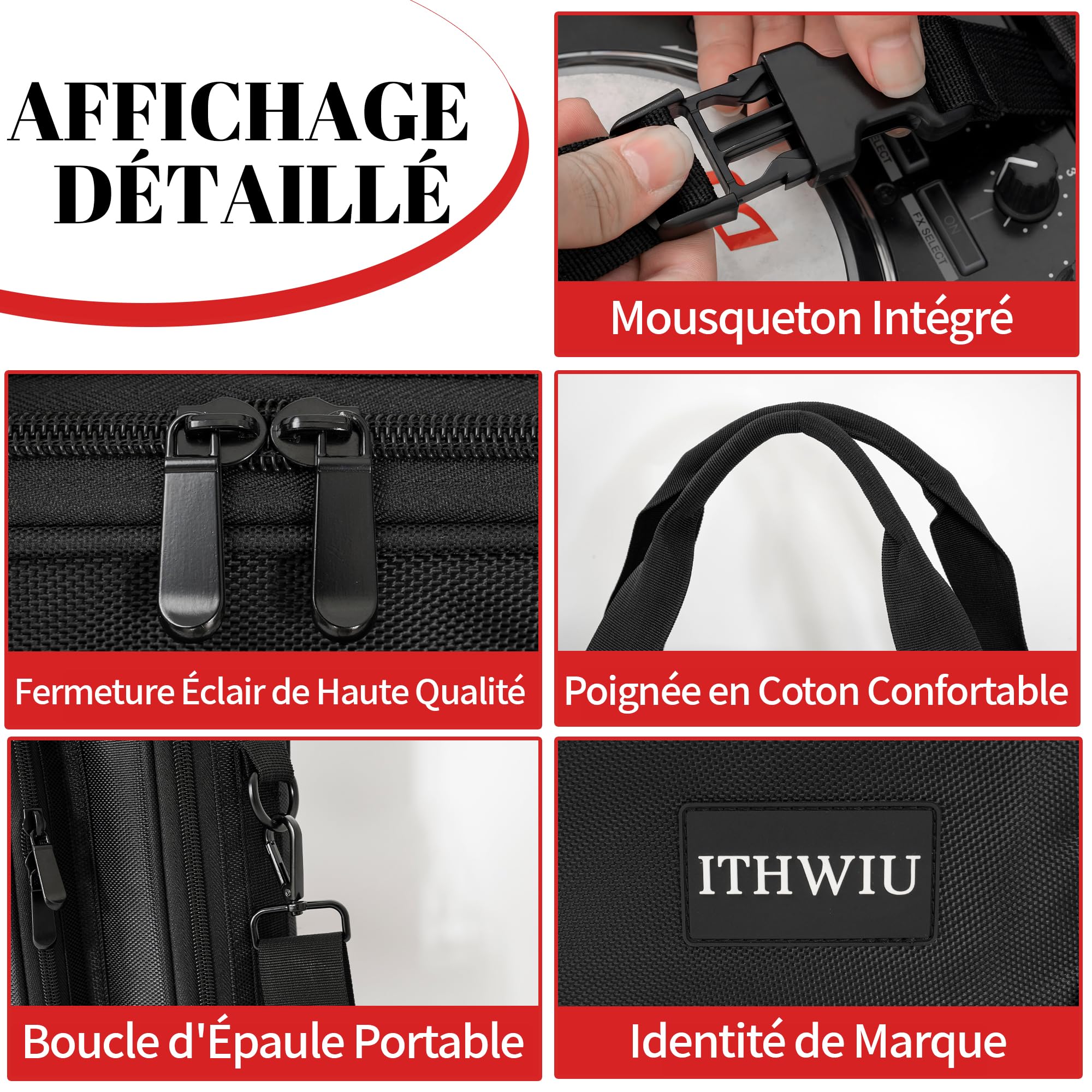 Étui de Contrôleur DJ, Sac de Transport pour Contrôleur Pioneer DDJ REV1/SR/SR2/RR, Hercules DJ Inpulse 500, Numark Platinum FX, NI Traktor Kontrol S4 MK3, Akai MPK225, 41x26x6.5CM