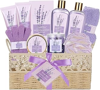 Valentines Gift Basket Set for Women - 13-Piece Bath & Body Gift Set, Spa Gift Basket, Bath Collection | Birthday Gift, Mothers Day Gifts for Mom, Perfect Present for Her & Mom All Occasions