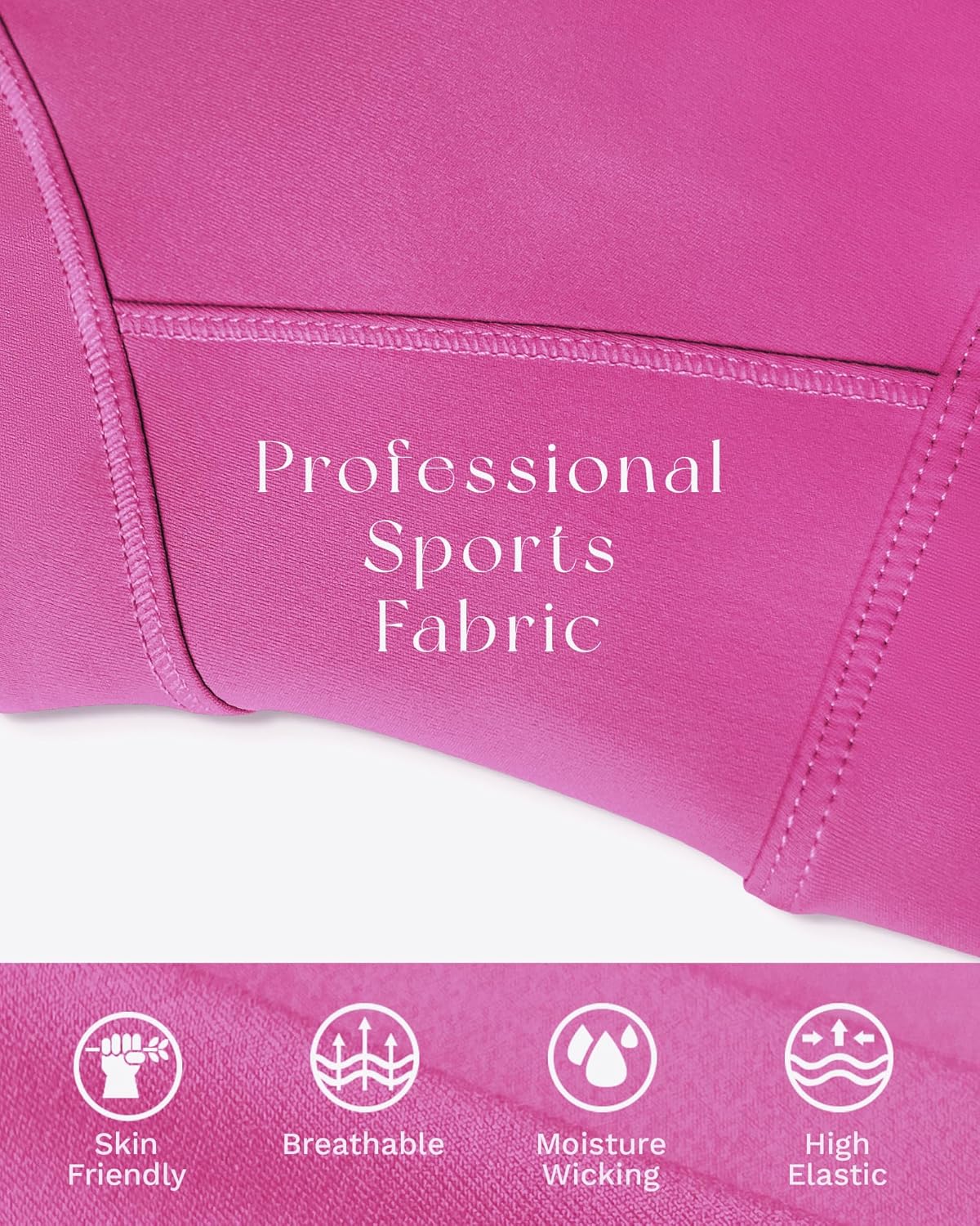 Ama Larsi High Neck Sports Bra for Women Longline Medium Impact Workout Crop Tank Tops Wirefree Padded Yoga Bra Gym - Image 4