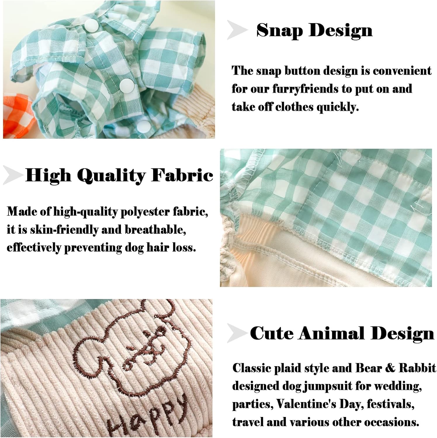 SGQCAR Pet Clothes Plaid Dog Shirts Adorable Cat Jumpsuits Puppy Casual Outfit for Small Dogs Teddy Yorkies Overalls XS Blue : Pet Supplies