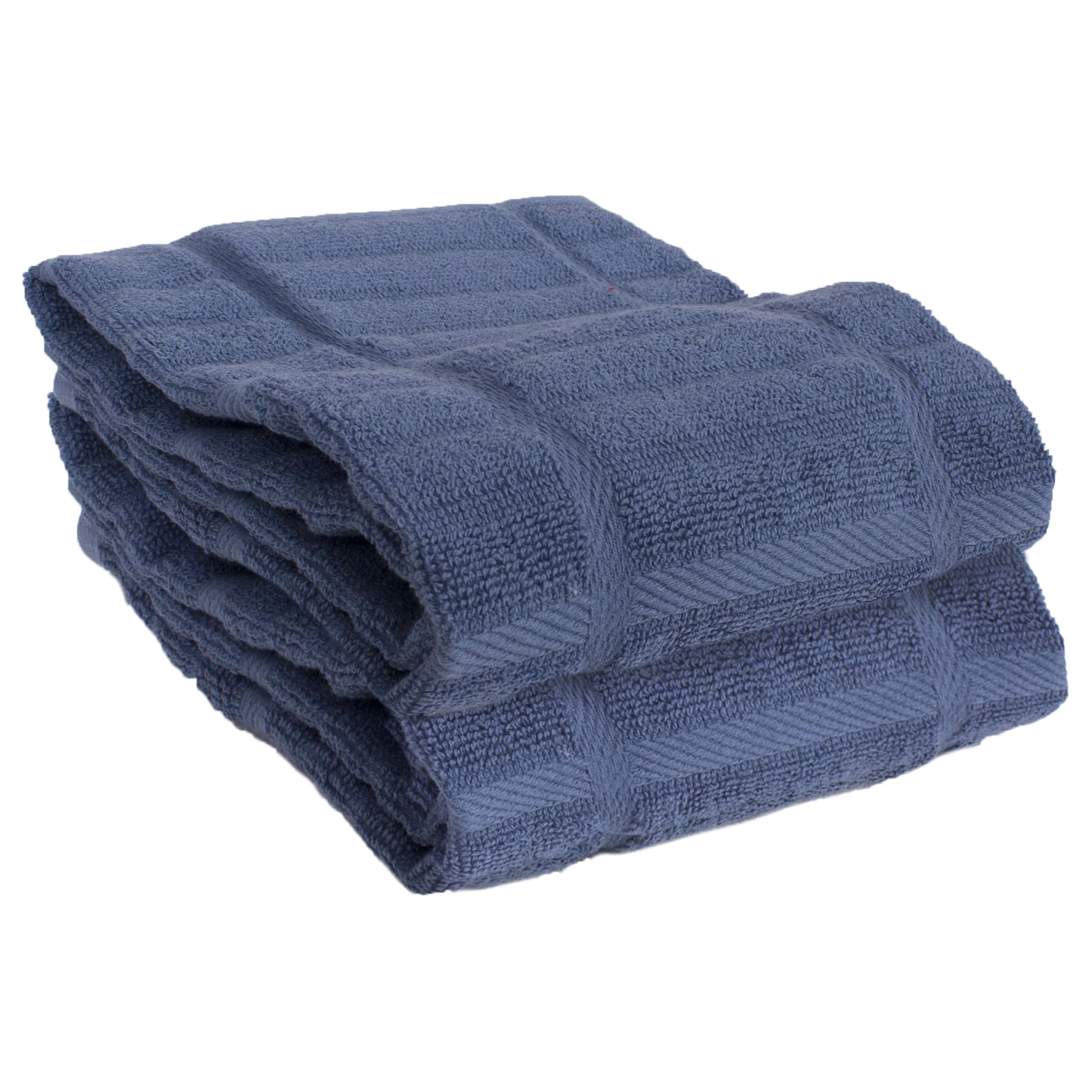 Textiles Kitchen Towel, Solid-2 Pack, Indigo