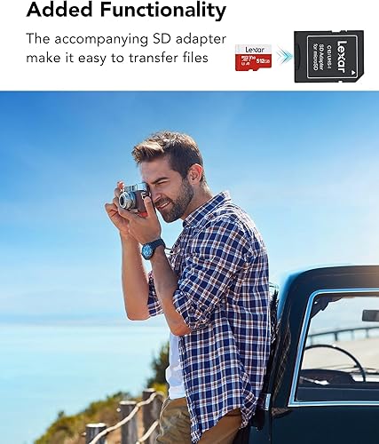 Miniatura 7 de Lexar E-Series 512GB Micro SD Card, microSDXC UHS-I Tarjeta de memoria flash con adaptador, 100MBs, C10, U3, A1, V30, Full HD, 4K UHD, Tarjeta TF de