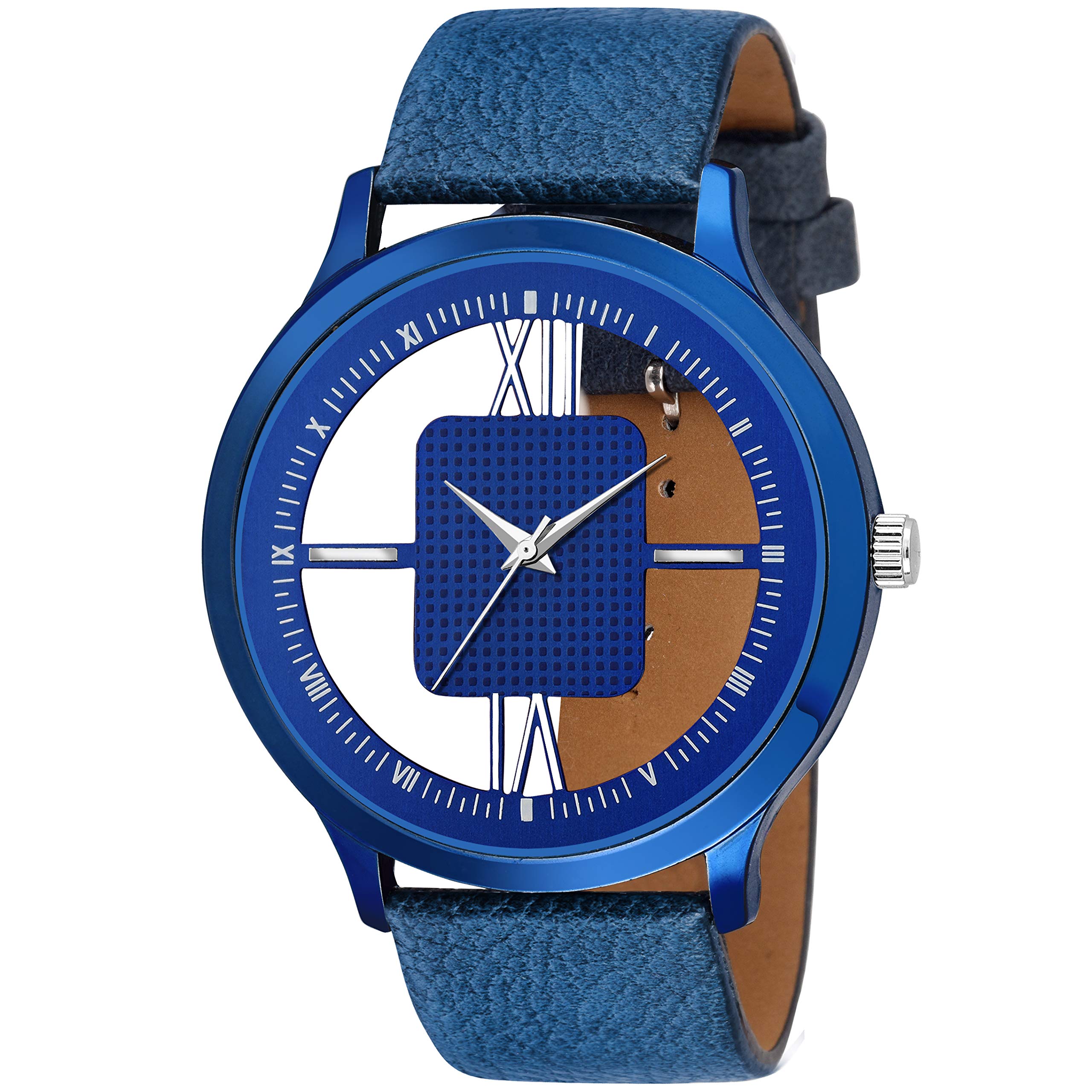 Niyati Nx Blue Round Open Dial Blue Color Strap Men Watch Analog Watch - for Men (B0837L8TVR) Amazon Price History, Amazon Price Tracker
