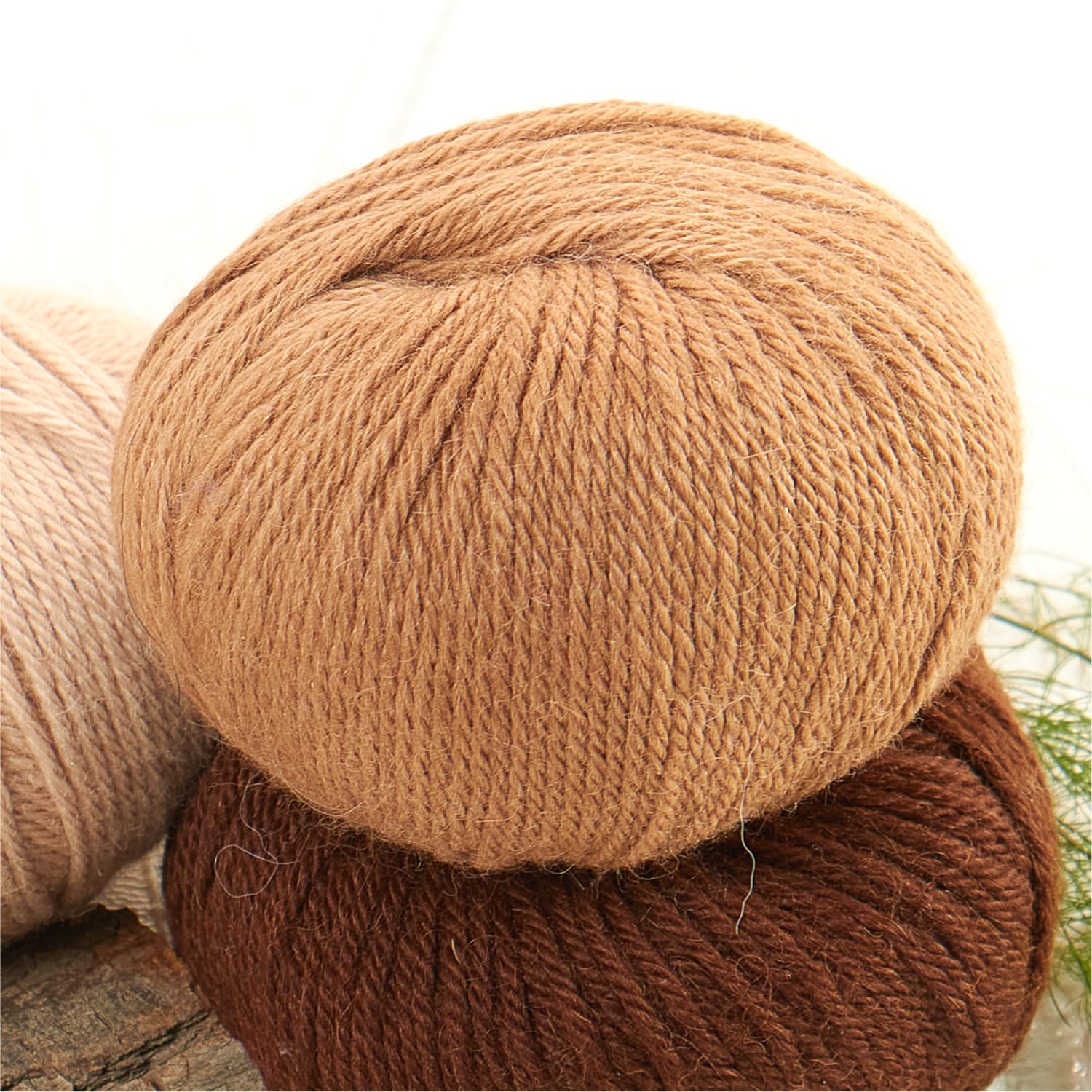 HANSA-FARM 100% Lana di Alpaca in più di 50 Colori (Non Punge), Set da 300g (6 x 50g), Lana di Baby Alpaca Morbida per Maglieria e Uncinetto in 6 spessori di Filato Gomitoli Lana Cappuccino