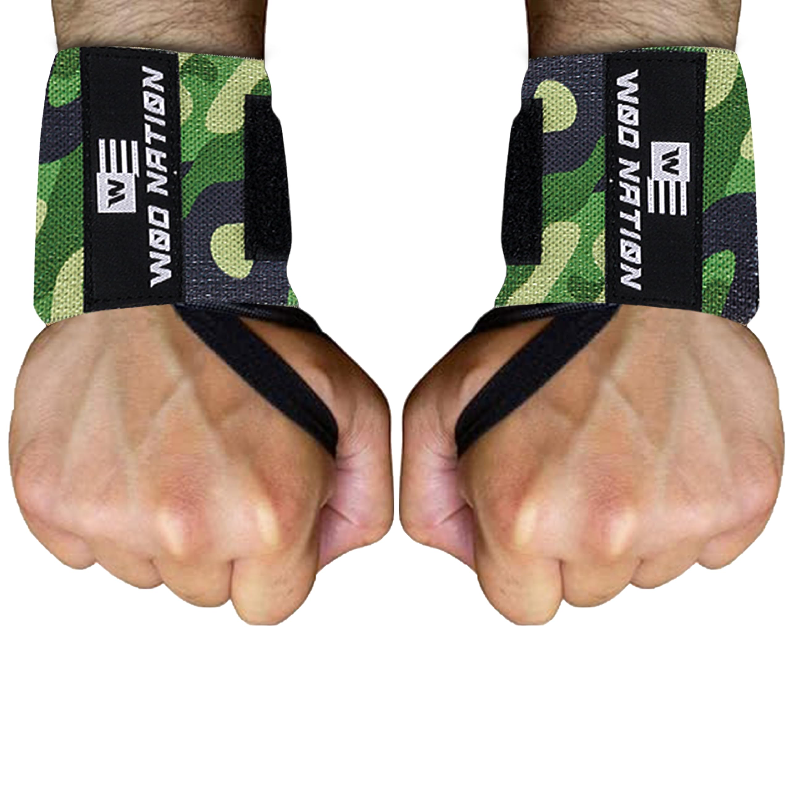 WOD Nation Wrist Wraps Weightlifting dla mężczyzn i kobiet – zestaw 2 opasek do podnoszenia ciężarów do crossfitu i treningu orbitalnego (30 cm lub 35 cm) + w zestawie torba do przenoszenia