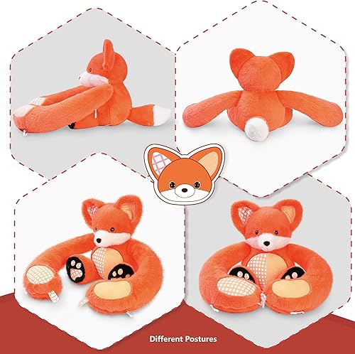 Miniatura 59 de Niuniu Daddy Juego familiar de 5 animales de peluche Capybara de 13 pulgadas, peluche de mamá Capybara con 4 juguetes para bebés en el interior, 5