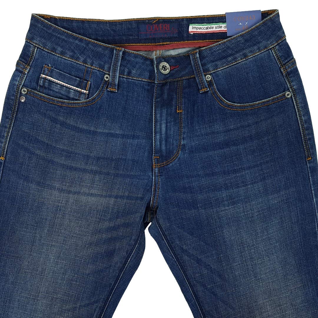 Coveri Jeans da Uomo Elasticizzati Slim Sportivi Denim 46 48 50 52 54 56 58