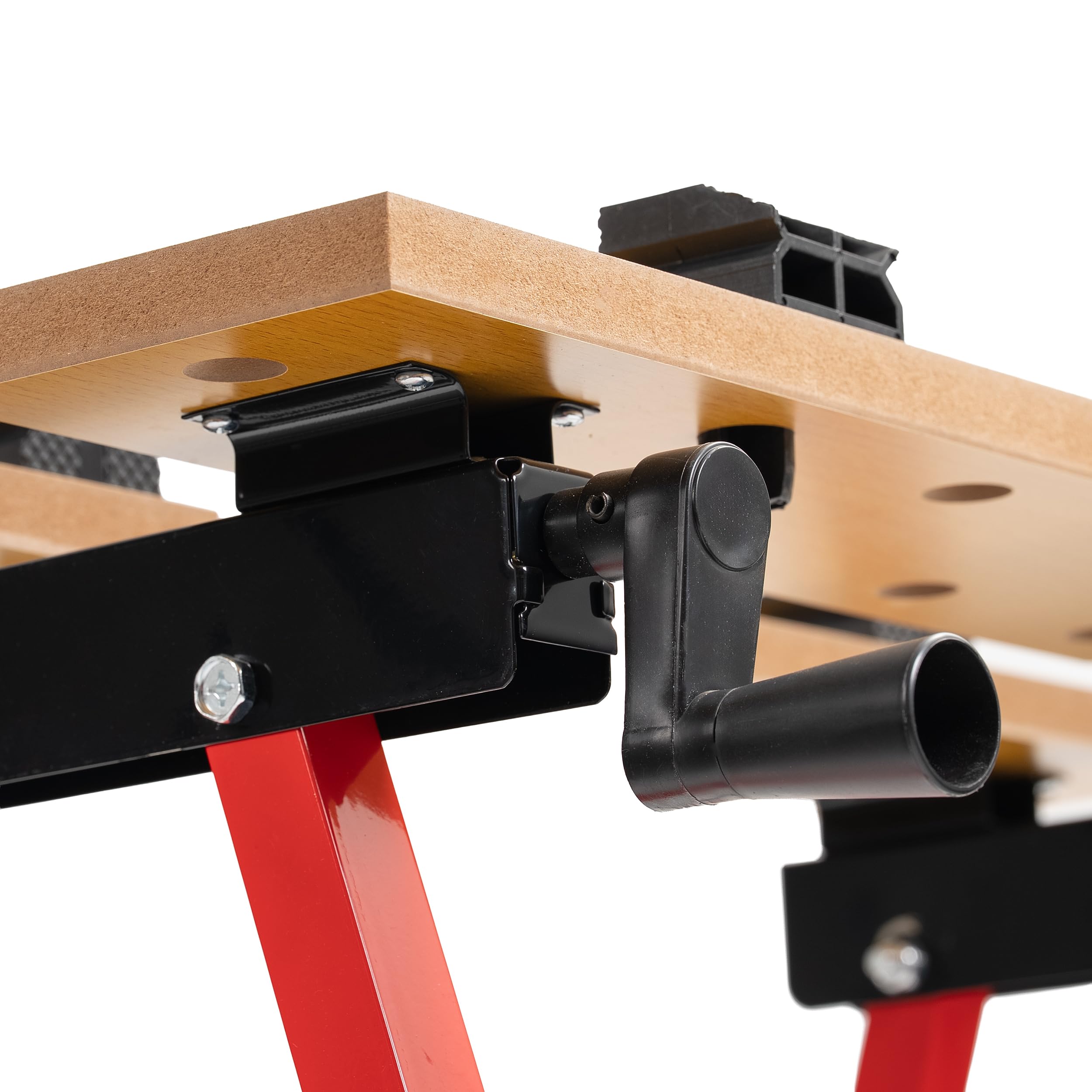 Werkbank klappbar verstellbar mit Spannzwingen Werkstatt Arbeitstisch bis 125 kg Spanntisch Sägebock Heimwerker