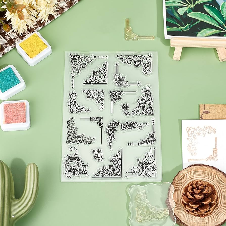 Globleland Stamps And Dies GLOBLELAND Daisy Bookmark Clear Stamps For Card Making Spring Flowers Bookmark Butterfly Silicone Clear Stamps Seal For DIY Scrapbooking Embossing Photo Album Decor Clear Rubber Stamps