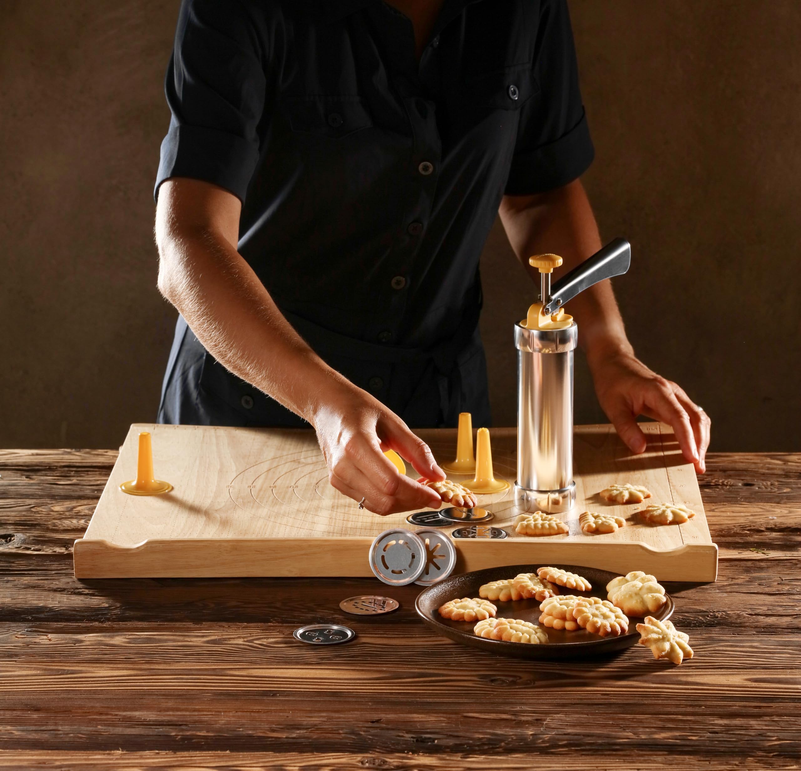 Tescoma 630535 Presse à biscuit pour décorer, en métal