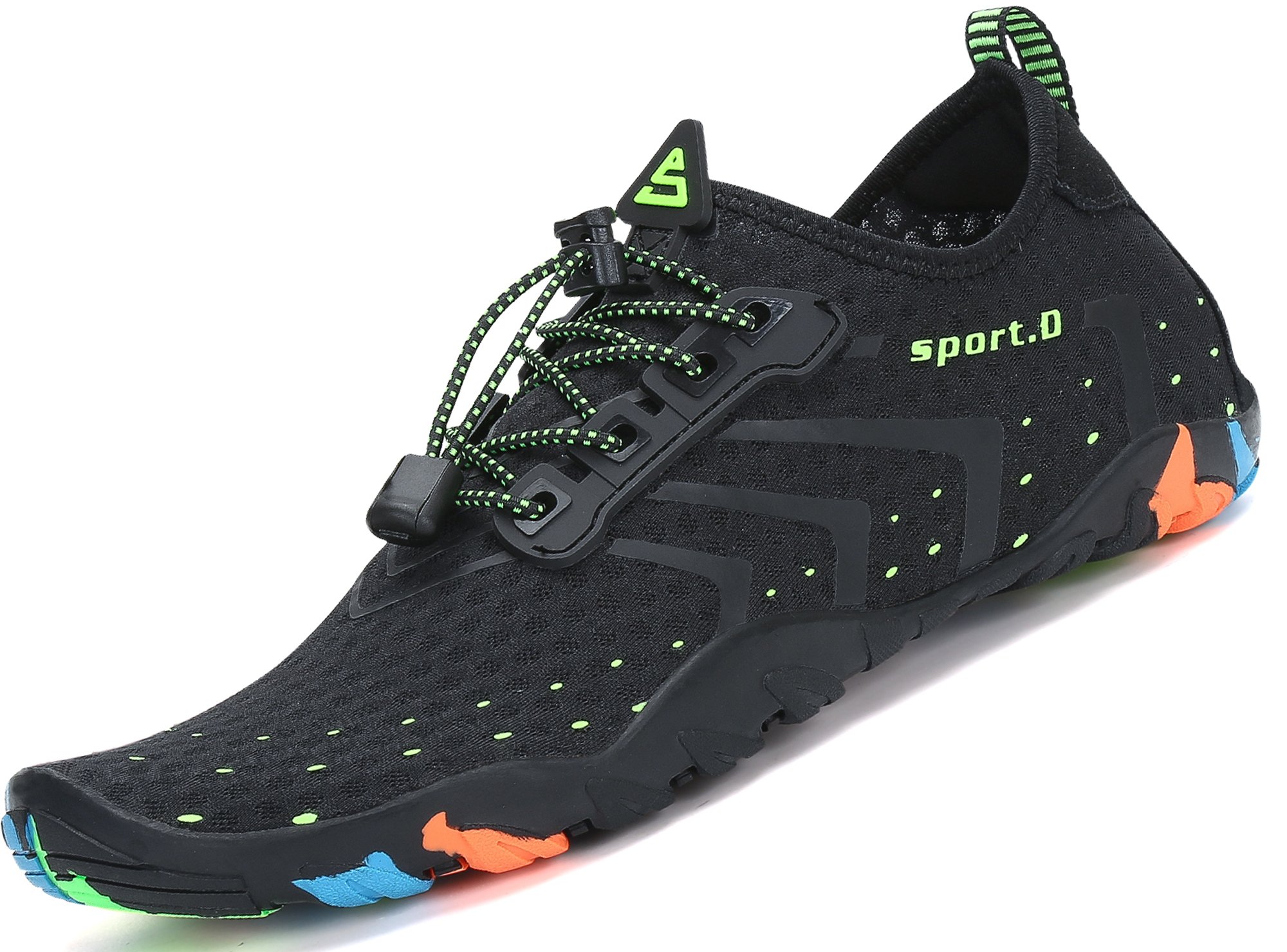 SAGUARO Unisex Zapatos de Agua Deportes Acuáticos Calzado de Natación Escarpines Hombre Mujer para Buceo Snorkel Surf Piscina Playa Vela Mar Río Aqua Cycling, Negro 37