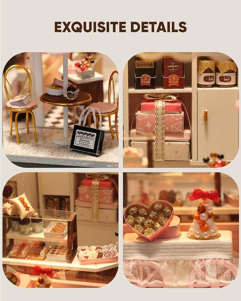 Amazon | ミニチュアハウスキット、初心者向けミニチュアドール