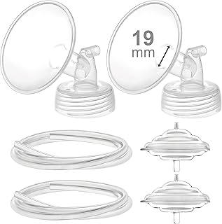 Maymom Pump Parts Compatible with Spectra S2 Spectra S1 9 Plus Breastpump Not Original Spectra Pump Parts Replace Spectra S2 Accessories and Spectra Flange. Inc Flange Backflow Protector Tubing (19mm)