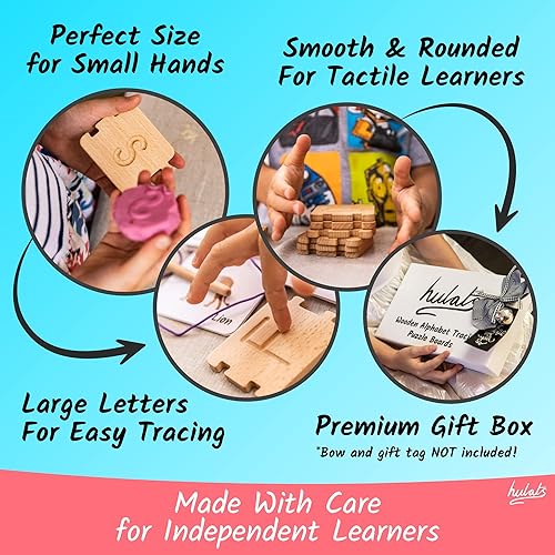 Miniatura 6 de Montessori - Juguete de aprendizaje del alfabeto para trazar letras, aprende a escribir ortografía y rastreo, juego de letras para niños de 3 a 5